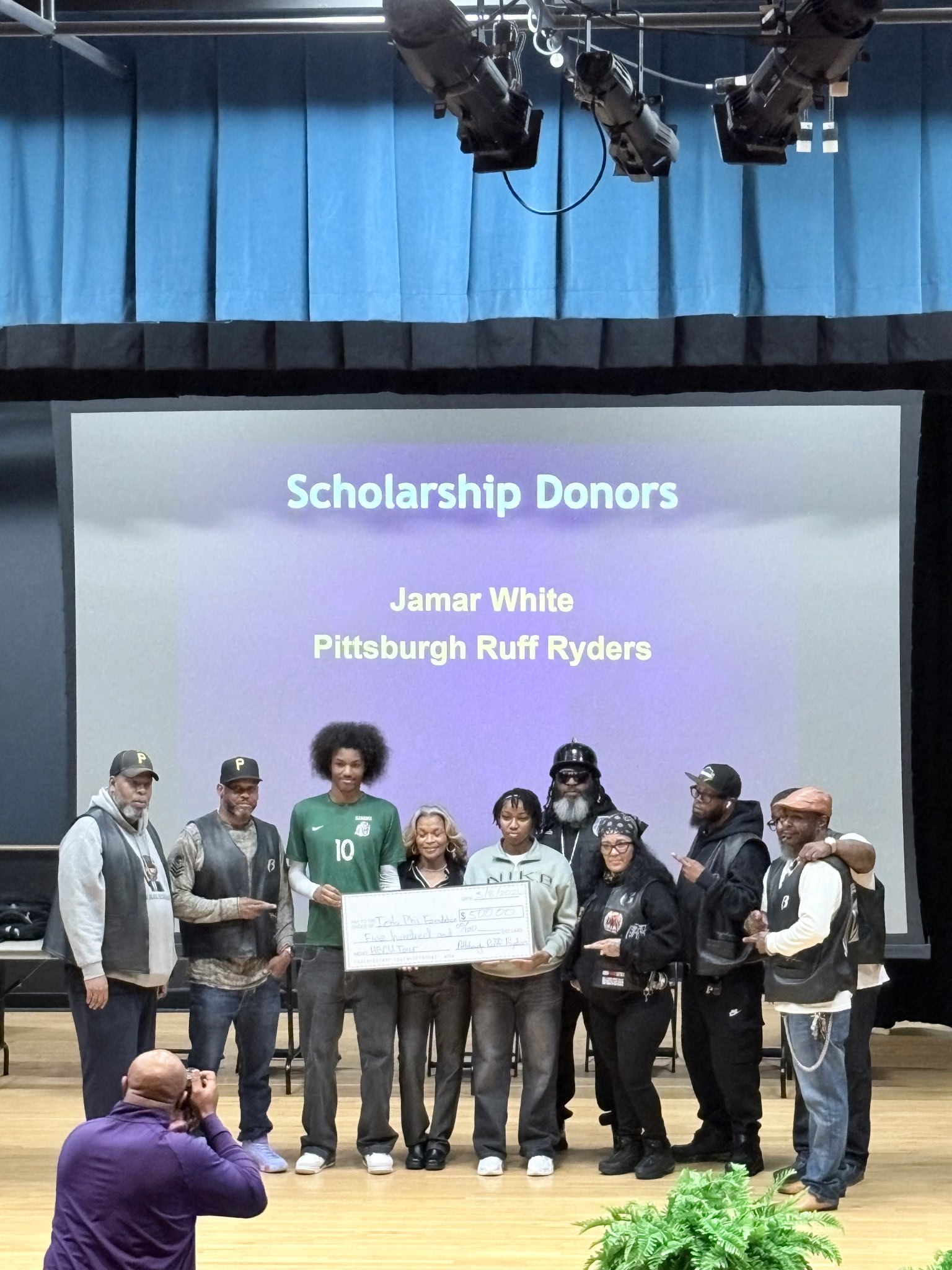 Pittsburgh Ruff Ryders scholarship donors ceremony