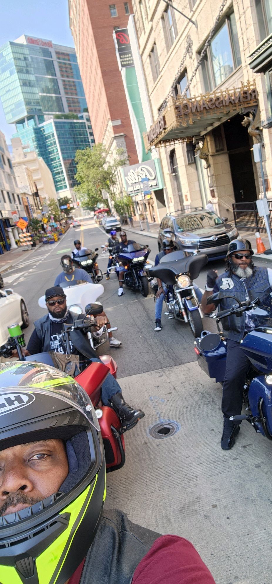 Ruff Ryders motorcycle ride through downtown Pittsburgh
